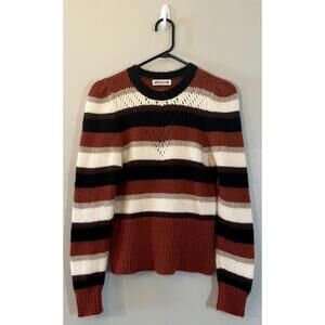 St.Roche Sz S Striped Baby Alpaca Blend Sweater ~ 70% Baby Alpaca
